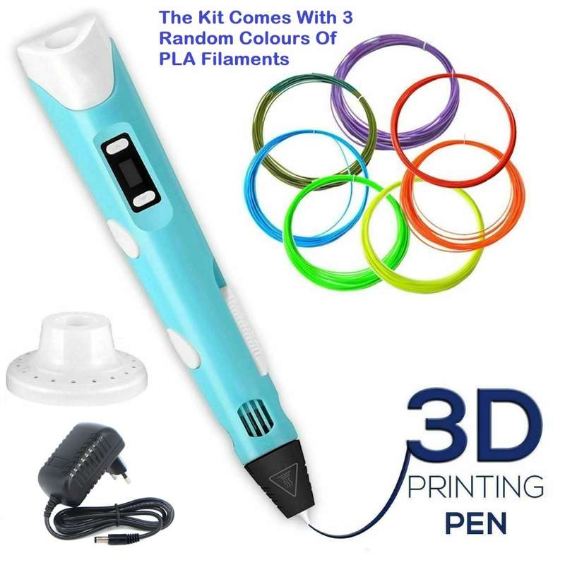 Intelligent 3D Printing Pen With LED Display, PLA/ABS Filaments, Ideal Gift. Collections Are Allowed