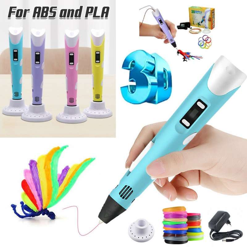 Intelligent 3D Printing Pen With LED Display, PLA/ABS Filaments, Ideal Gift. Collections Are Allowed