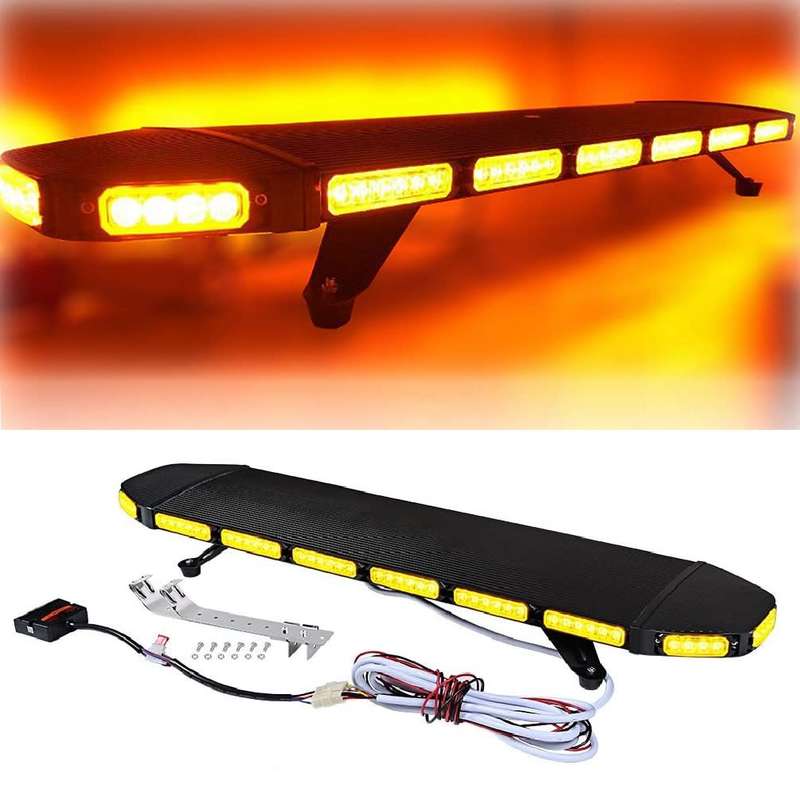 Squadron Leader Amber LED Roof Top Flash Strobe Light Black Hawk Stealth Design. Collections Allowed