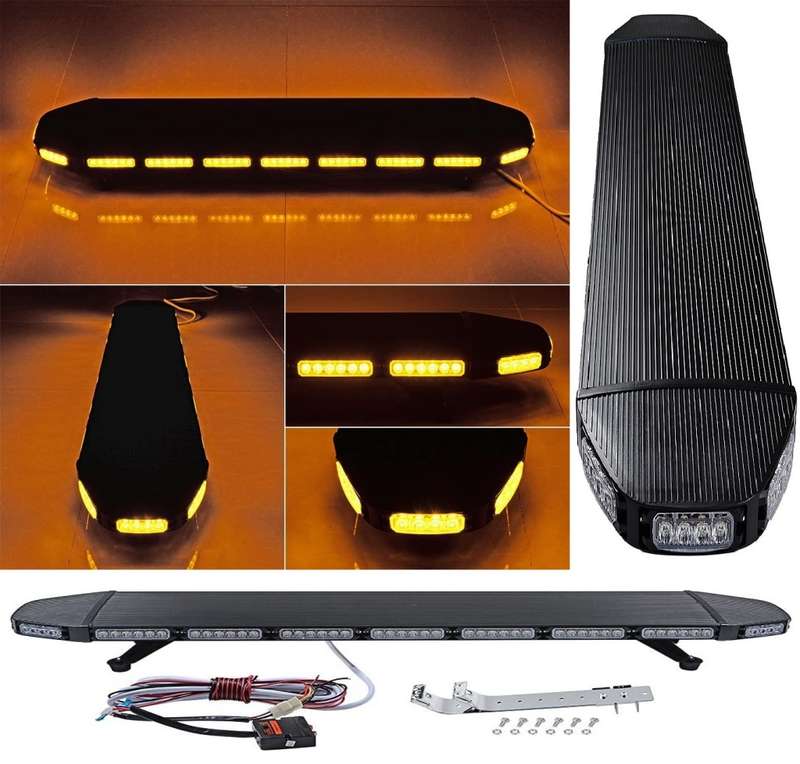 LED Vehicle Roof Top Black Hawk Stealth Squadron Leader Flash Strobe Light Bar. Collections Allowed.
