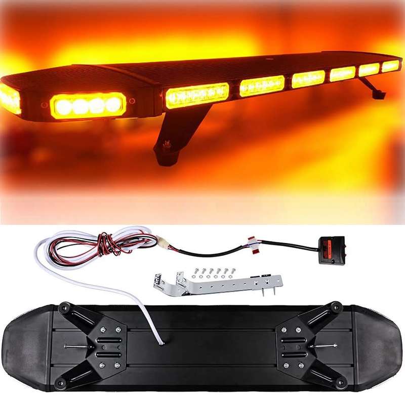 LED Vehicle Roof Top Black Hawk Stealth Squadron Leader Flash Strobe Light Bar. Collections Allowed.