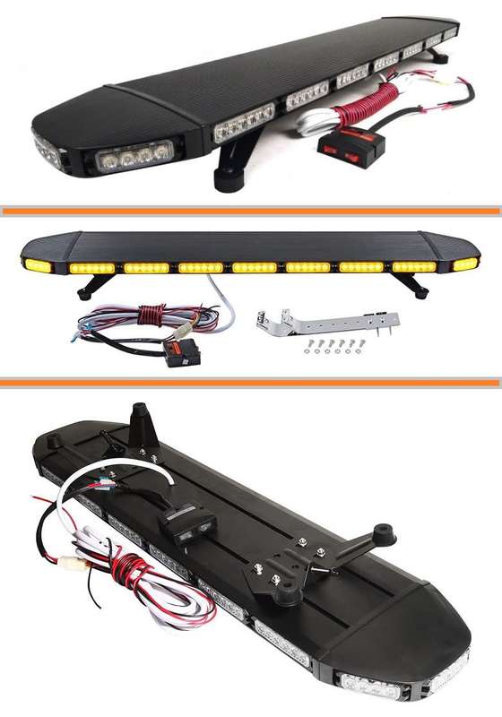 LED Vehicle Roof Top Black Hawk Stealth Squadron Leader Flash Strobe Light Bar. Collections Allowed.