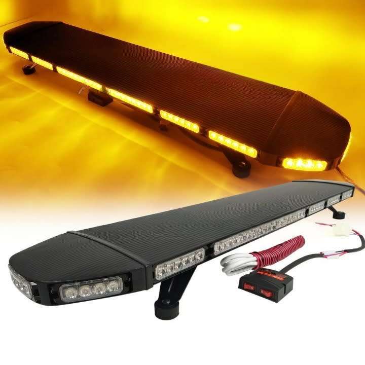 LED Vehicle Roof Top Black Hawk Stealth Squadron Leader Flash Strobe Light Bar. Collections Allowed.