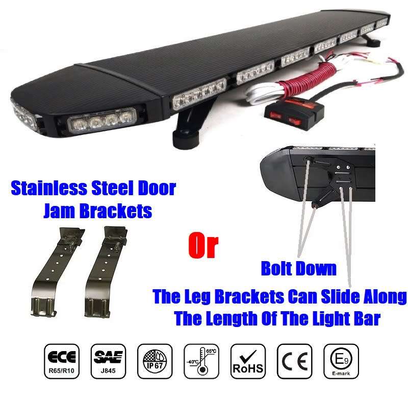 Black Hawk Squadron Leader LED Roof Top Flash Strobe Light Bar. Stealth Design. Collections Allowed.