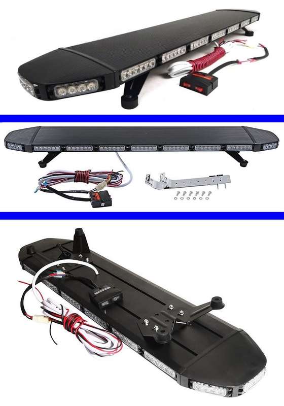 Black Hawk Squadron Leader LED Roof Top Flash Strobe Light Bar. Stealth Design. Collections Allowed.