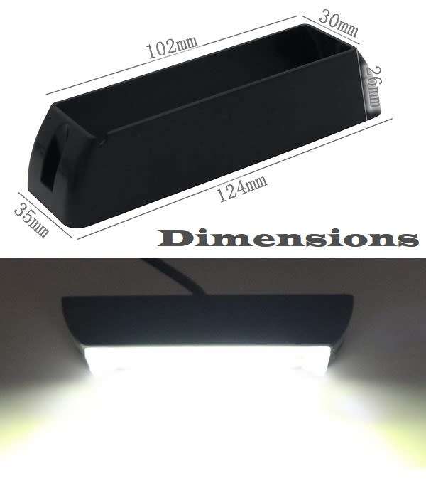 Cool White Bumper Grille Side Marker Cluster COB LED Flash Strobe Lights 12V/24V Collections Allowed
