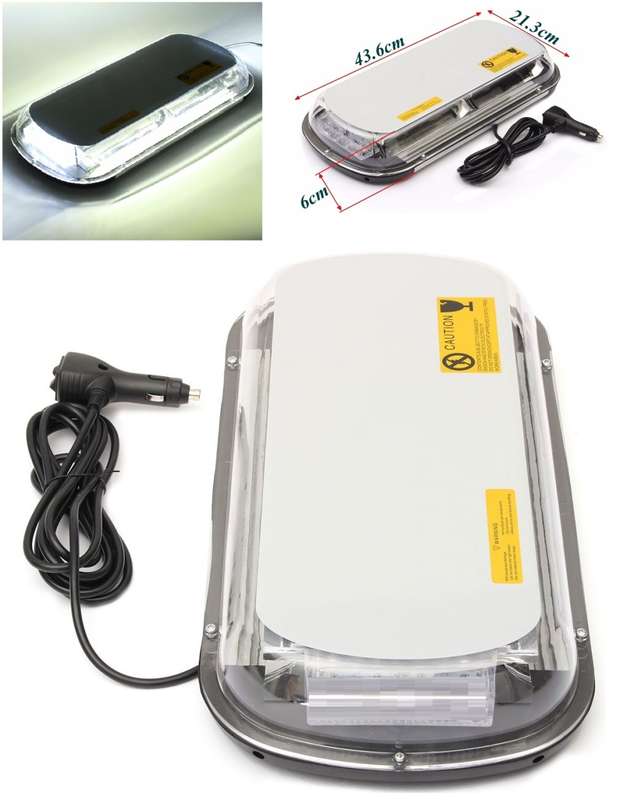 Security Car Roof Top Cool White COB LED Strobe Flash Light. Magnetic Mount. Collections Are Allowed