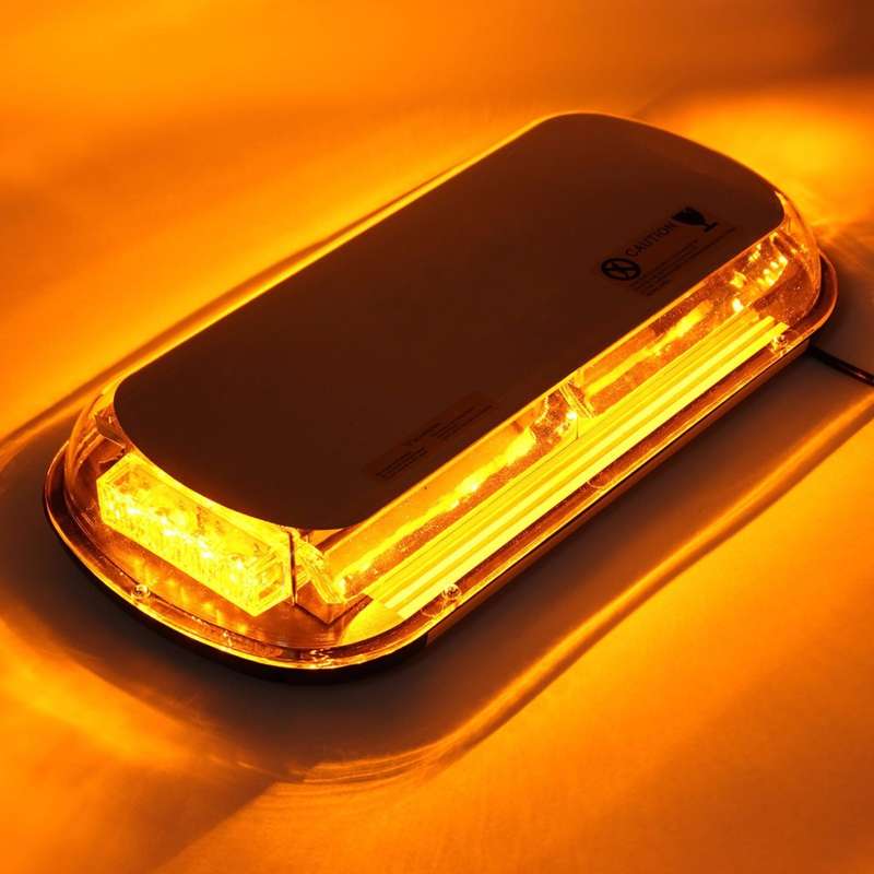Amber Orange COB LED Car Roof Top Strobe Flash Warning Light Magnetic Mount. Collections Are Allowed
