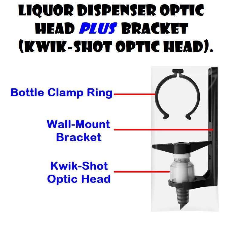 SuperBike Large Barrel End Liquor Dispensers with 2 Sets of Optics. Brand New. Collections Allowed.