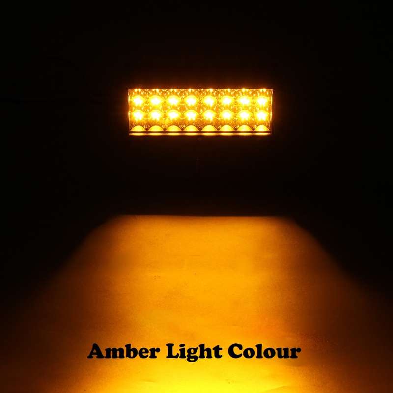 Construction Vehicle 72W LED Light Bar Dual Colour White + Amber Flashing Modes. Collections Allowed