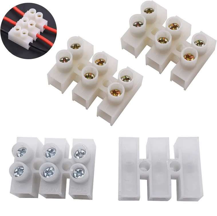 Quick Screw Triple-Wire (3 Channels) Terminal Block Connectors. Collections Are Allowed.