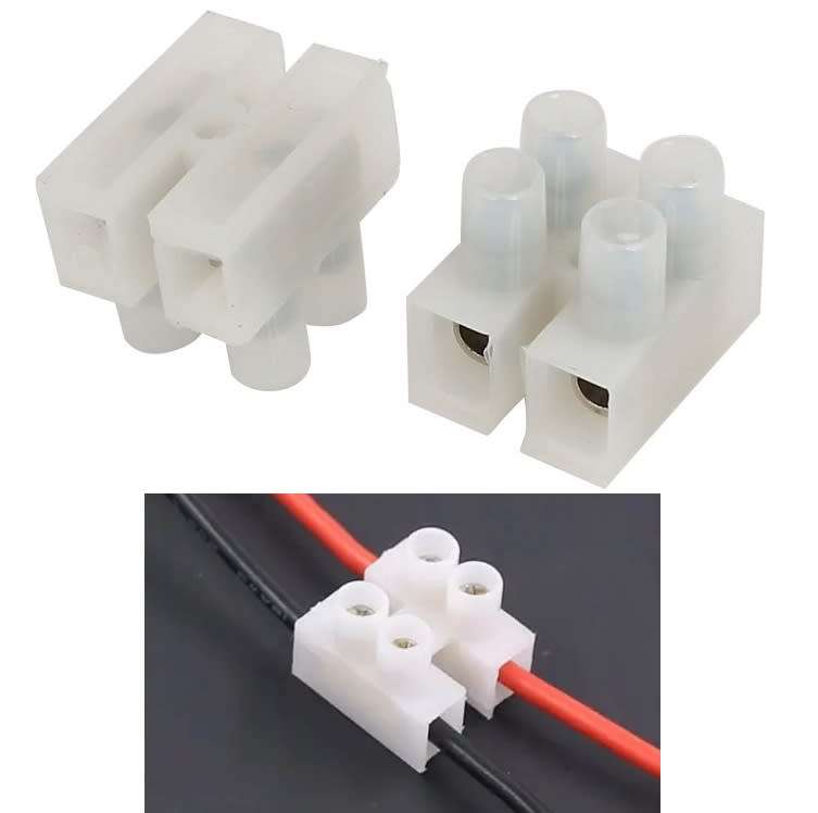 Quick Screw Double-Wire (2 Channels) Terminal Block Connectors. Collections Are Allowed.