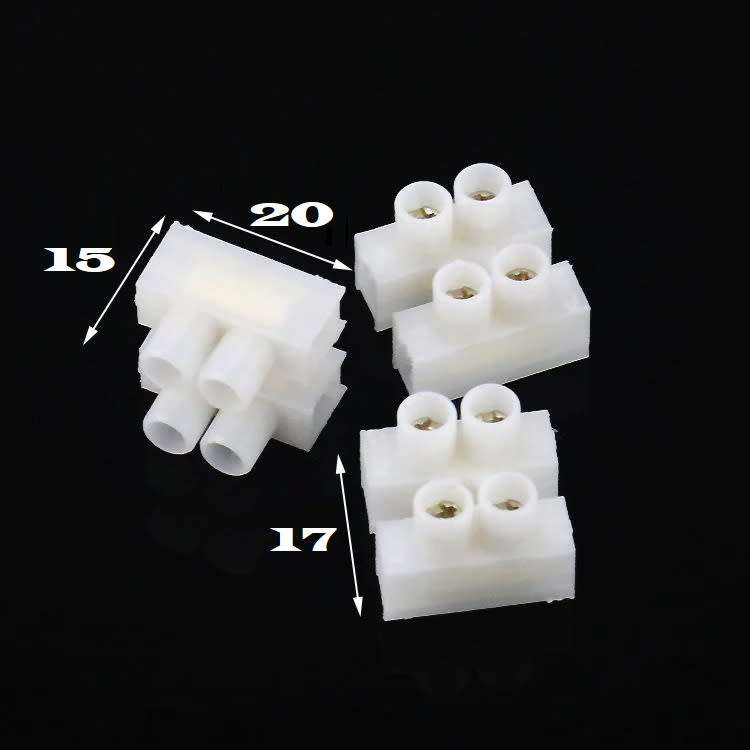 Quick Screw Double-Wire (2 Channels) Terminal Block Connectors. Collections Are Allowed.