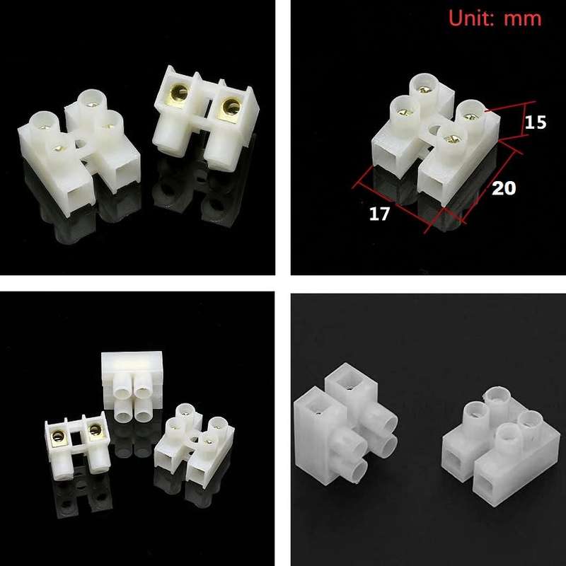 Quick Screw Double-Wire (2 Channels) Terminal Block Connectors. Collections Are Allowed.