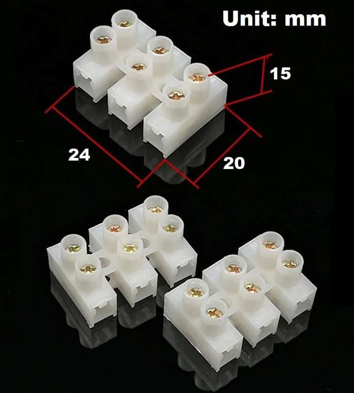 Quick Screw Triple-Wire (3 Channels) Terminal Block Connectors. Collections Are Allowed.
