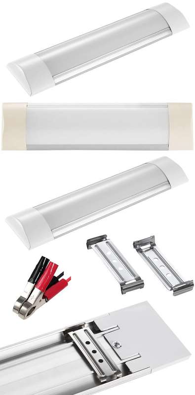 LED Batten Lights / Tube Lamps. 12 Volts. Can Be Run From A 12V Battery or PSU. Collections Allowed.