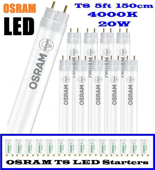 25x OSRAM 5ft 1500mm LED T8 Tube Lights. Direct Replacement for fluorescent Tube. Collection Allowed