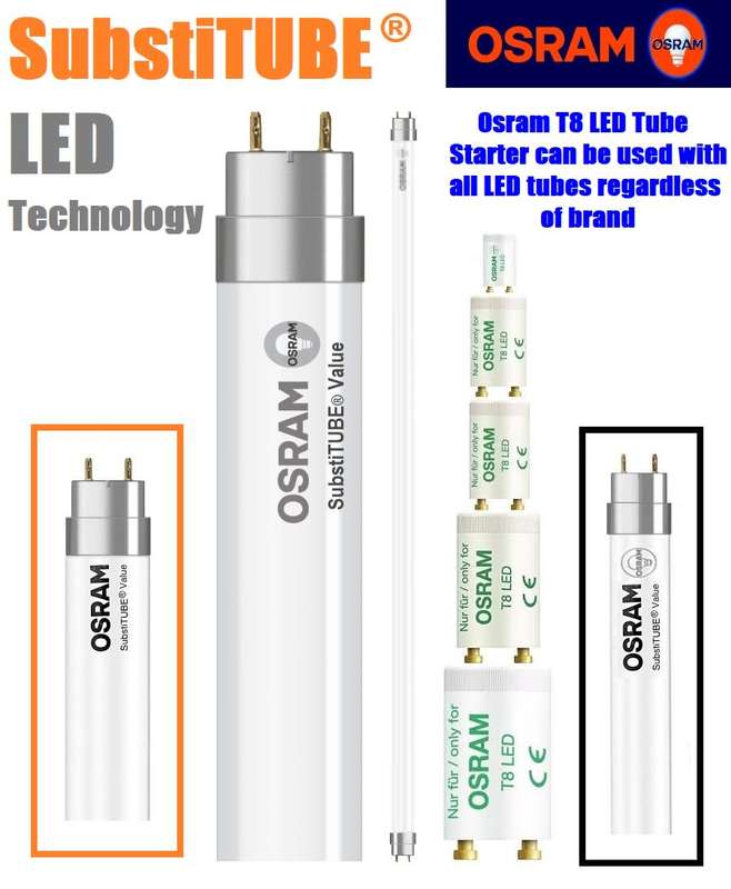25x OSRAM 5ft 1500mm LED T8 Tube Lights. Direct Replacement for fluorescent Tube. Collection Allowed