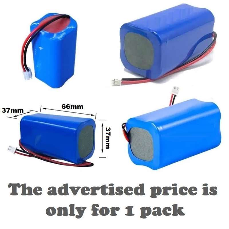 18650 Battery Pack 3.7V Rechargeable 4-Cells (4P Pack). In Parallel Connection. Collections Allowed.