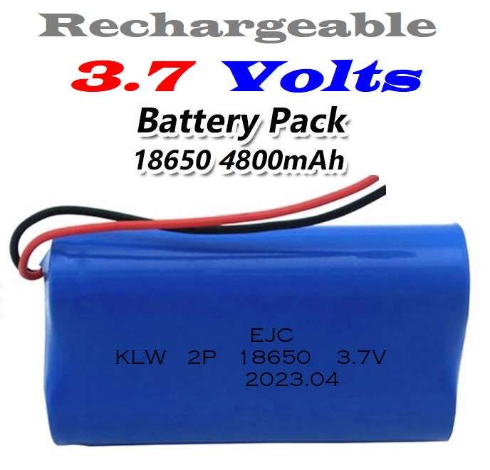 3.7V 2Cells Pack 3400mAh Rechargeable 18650 Battery Pack In Parallel Connection. Collections Allowed