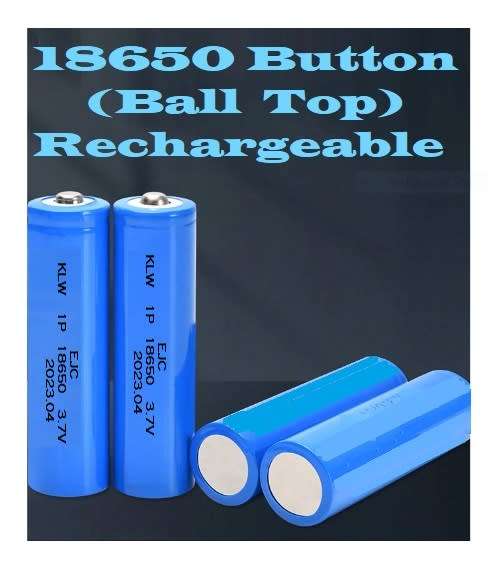 18650 Rechargeable 3.7V Batteries Button / Ball Top Versions. Royal Blue Colour. Collections Allowed