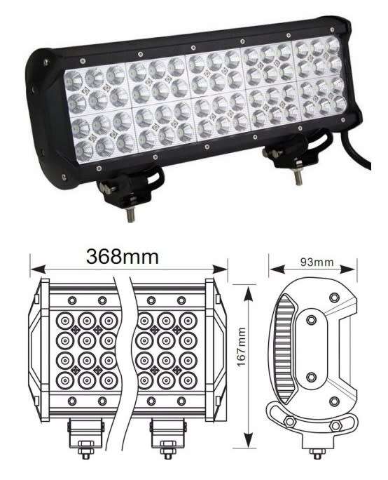 Quad Row Heavy Duty LED Light Bar with Multi Beam Technology Brand new. Collections Are Allowed.