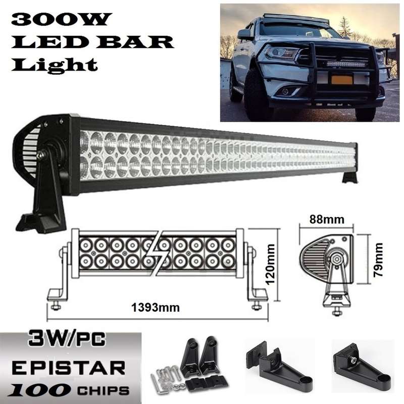 Off-Road / Hunting 300W 10~32V Hi-Power LED Auto Work, Spot, Search Light Bars. Collections Allowed.