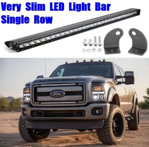 Very Slim LED Light Bar 64cm Single Row Design 9~60V DC 72W Cool White. Collections Are Allowed.