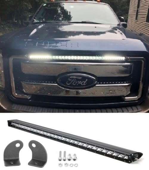 Very Slim LED Light Bar 64cm Single Row Design 9~60V DC 72W Cool White. Collections Are Allowed.