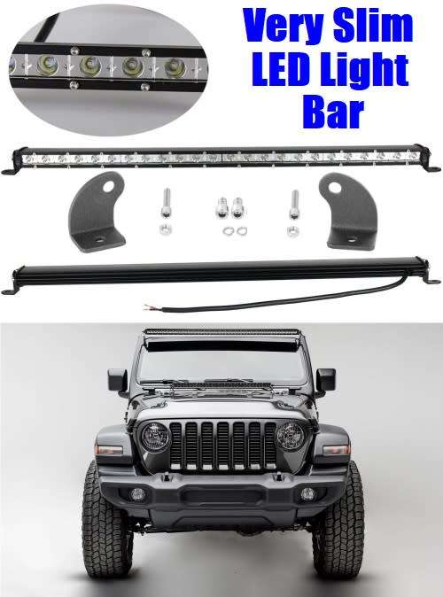 Very Slim LED Light Bar 64cm Single Row Design 9~60V DC 72W Cool White. Collections Are Allowed.
