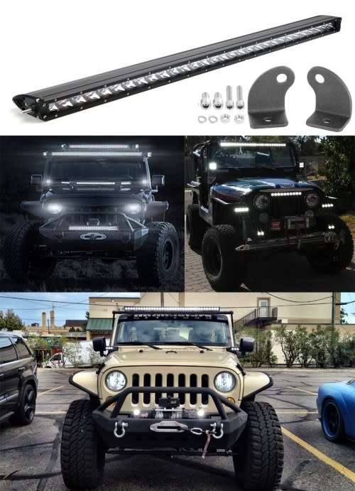 Very Slim LED Light Bar 64cm Single Row Design 9~60V DC 72W Cool White. Collections Are Allowed.