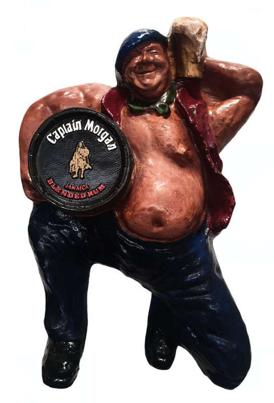 Giant Barrel Man Wall Mounted Pub/Bar Decor CAPTAIN MORGAN RUM. Brand New. Collections Are Allowed.