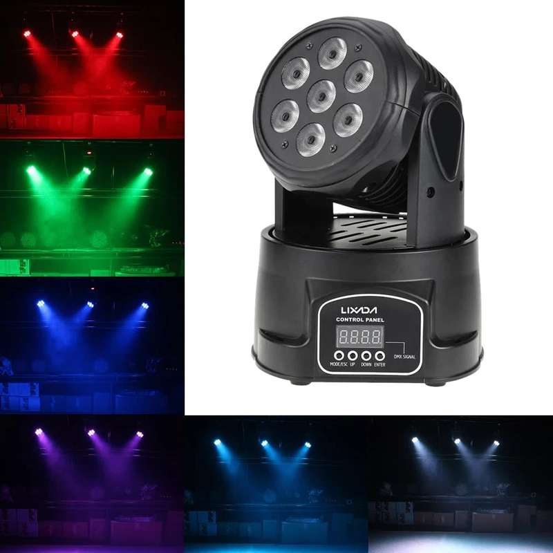 LED Moving Head Professional Disco DMX512 Stage Light, DJ Party Light. Collections Are Allowed.