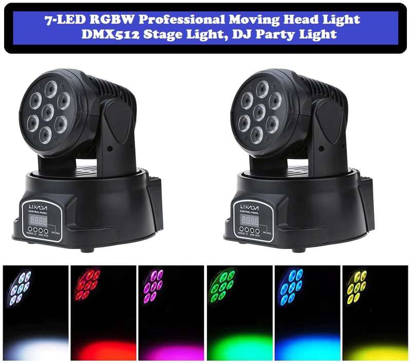 LED Moving Head Professional Disco DMX512 Stage Light, DJ Party Light. Collections Are Allowed.