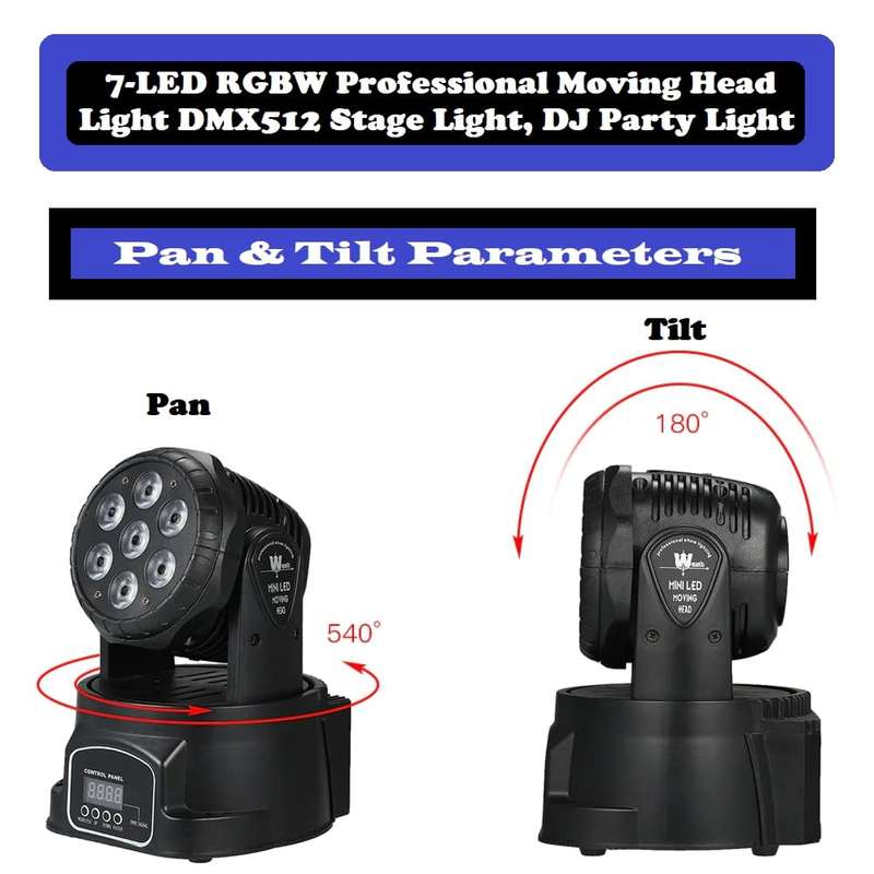 LED Moving Head Professional Disco DMX512 Stage Light, DJ Party Light. Collections Are Allowed.