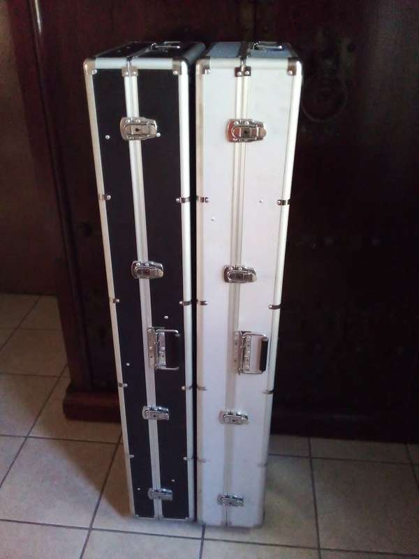 Big Aluminium Trolley Cases For Testing / Displays / Demos of Light Bulbs/Tubes. Collections Allowed