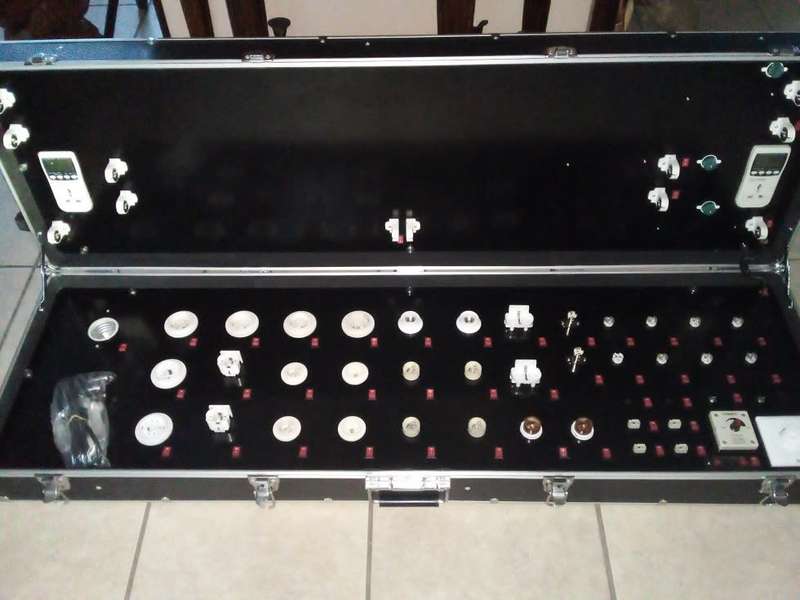 Big Aluminium Trolley Cases For Testing / Displays / Demos of Light Bulbs/Tubes. Collections Allowed