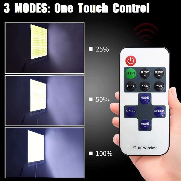 500W Portable Versatile COB LED Multifunction Panel Light with Remote Control. Collections Allowed.