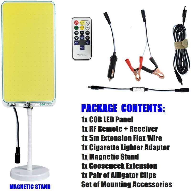 500W Portable Versatile COB LED Multifunction Panel Light with Remote Control. Collections Allowed.