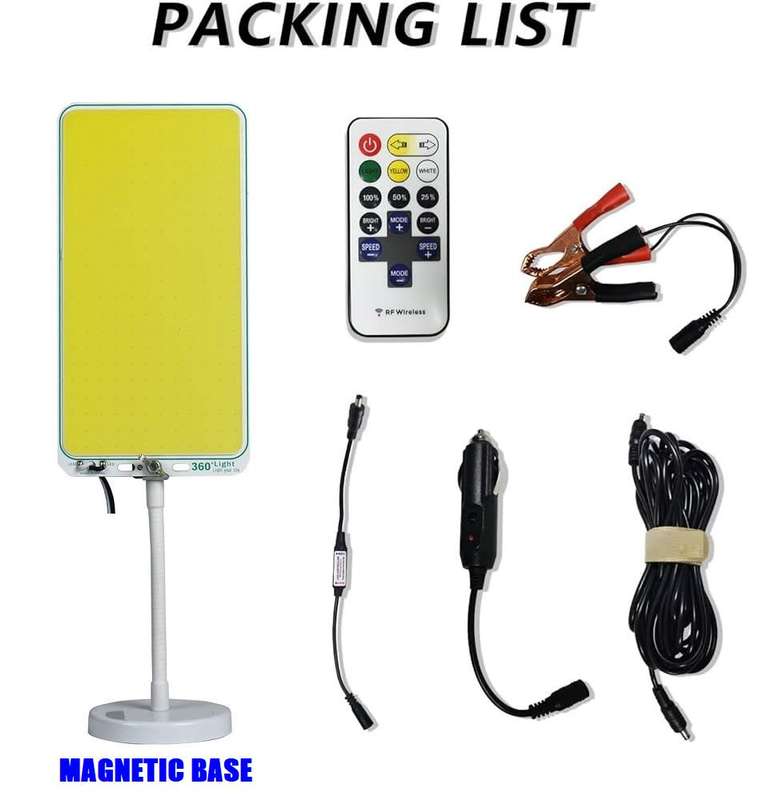 500W Portable Versatile COB LED Multifunction Panel Light with Remote Control. Collections Allowed.