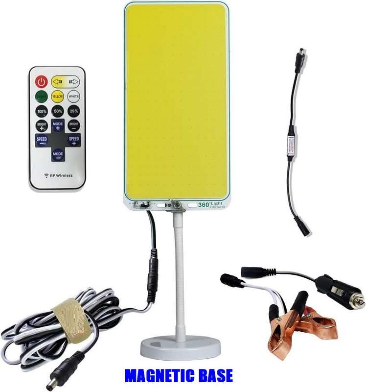 500W Portable Versatile COB LED Multifunction Panel Light with Remote Control. Collections Allowed.