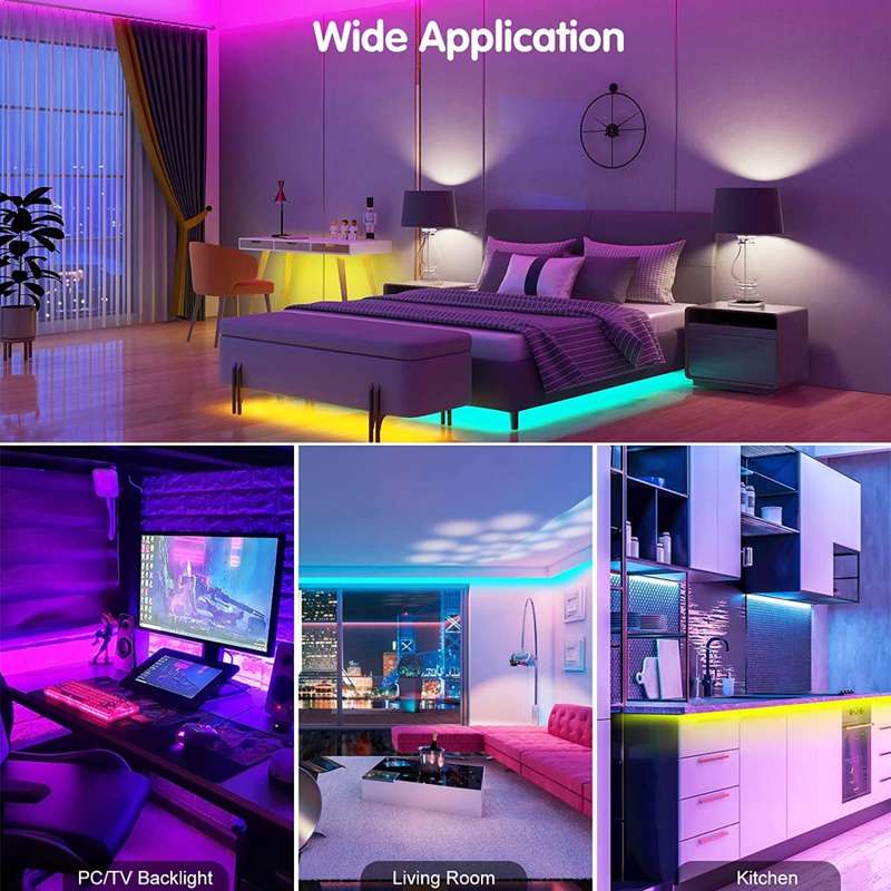 MultiColour LED Strip Lights 5m RGB 220V Complete Turnkey Kit (Ready To Use). Collections Allowed.