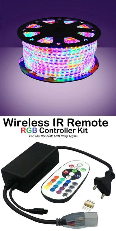 100m MultiColour LED RGB Strip Rope Light 220V Complete With Remote Control Kit. Collections Allowed