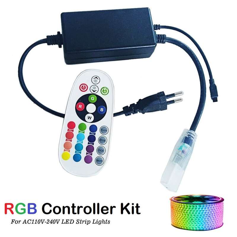 100m MultiColour LED RGB Strip Rope Light 220V Complete With Remote Control Kit. Collections Allowed