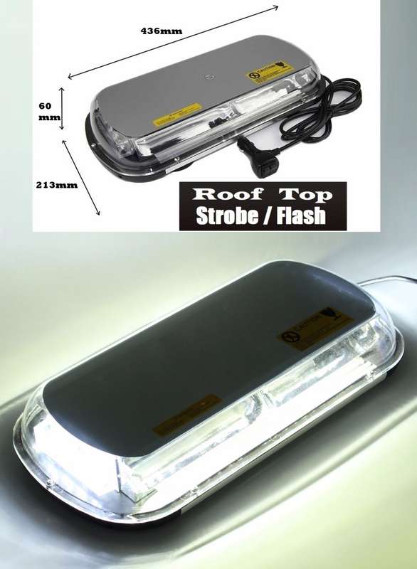 Security Car Roof Top Cool White COB LED Strobe Flash Light. Magnetic Mount. Collections Are Allowed