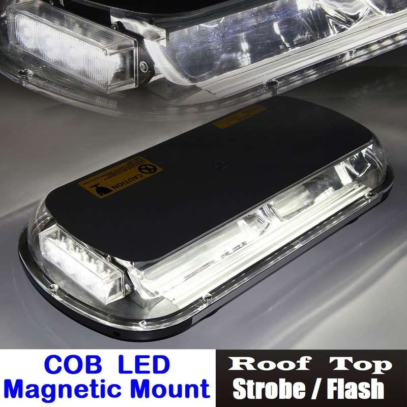 Security Car Roof Top Cool White COB LED Strobe Flash Light. Magnetic Mount. Collections Are Allowed