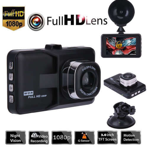 Vehicle Dash Cam Blackbox DVR with WDR Full HD 1080 plus Exciting Features. Collections Are Allowed.
