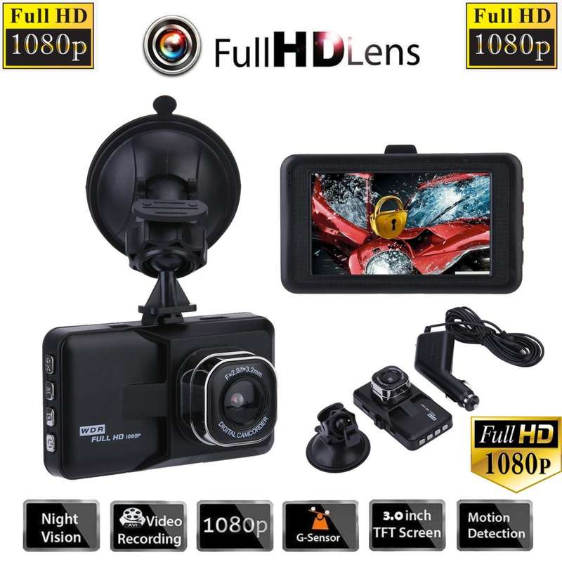 Vehicle Dash Cam Blackbox DVR with WDR Full HD 1080 plus Exciting Features. Collections Are Allowed.