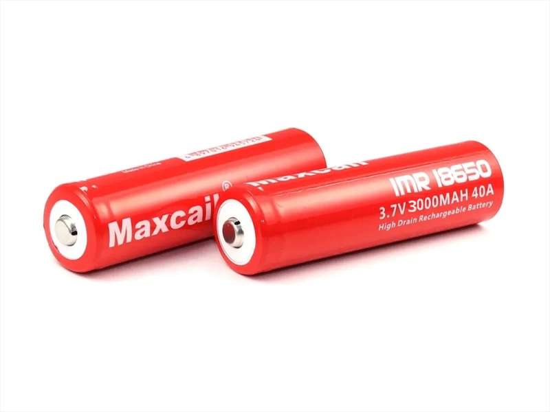 2pces High Drain Rechargeable 40A 3.7V 18650 Maxcail Batteries. Ball/Button Top. Collections Allowed