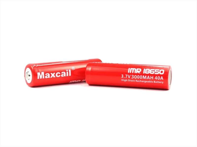 2pces High Drain Rechargeable 40A 3.7V 18650 Maxcail Batteries. Ball/Button Top. Collections Allowed